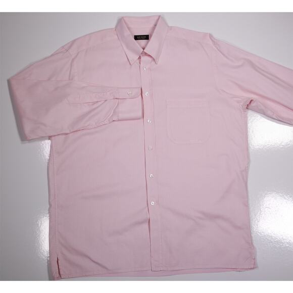Jay Kos New York Pink White Check Cotton Dress Shirt (44) 17.5-34/35 - Picture 2 of 8
